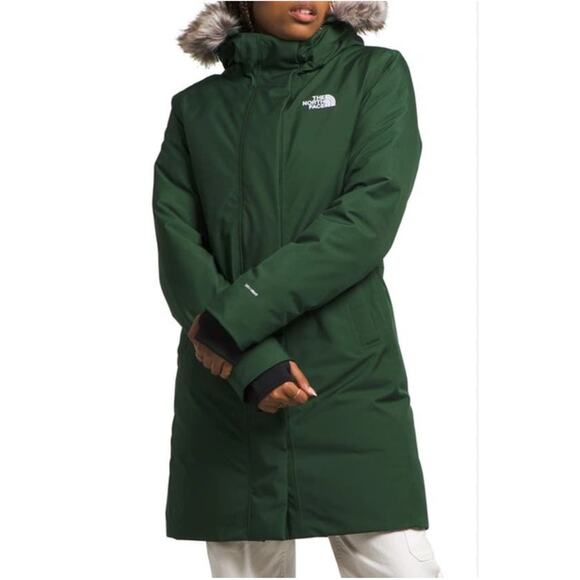 Arctic Waterproof Parka with Faux Fur Trim Pine Needle Green - medium - Picture 1 of 9